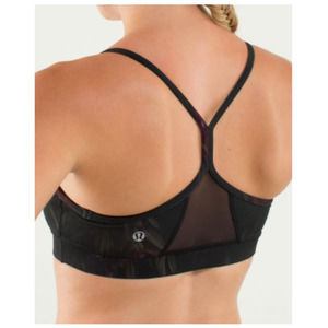 Lululemon Flow Y Bra IV Midnight Iris Multi Black